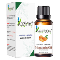 KAZIMA Mandarin Essential Oil - 100% Pure Natural & Undiluted For Skin care & Hair (15ml)
