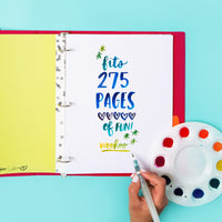 Avery + Amy Tangerine Designer Collection Binder, 1.5 Inch Round Rings, 275-Sheet Capacity, Watercolor Rainbow (28347) 1.5