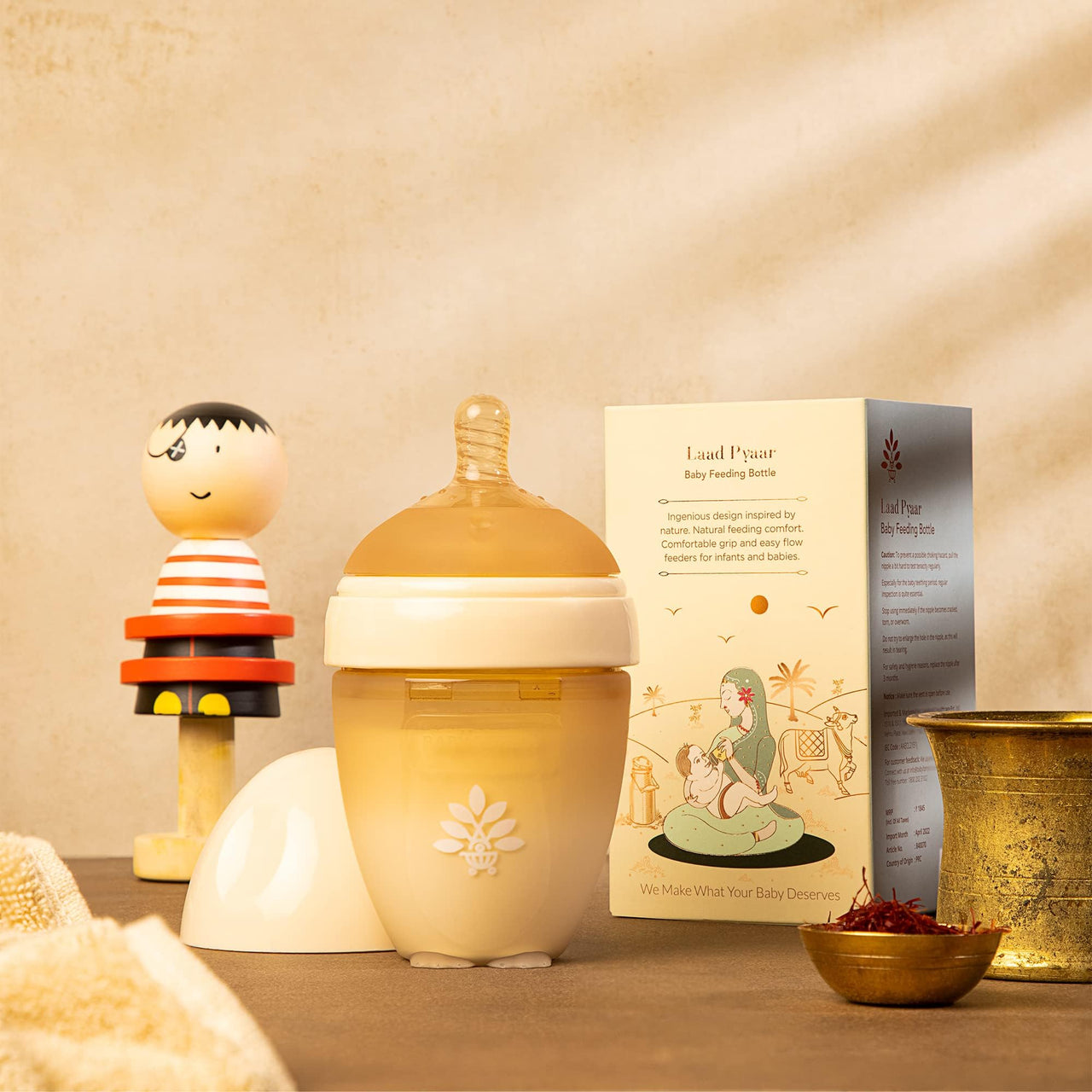 Baby Forest Anti-Colic Options+ Ultra Wide Baby Bottle- Bottle to Prevent Colic & Fuss, Pack of 1, 260ml