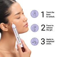 SEREKO Calming Under Eye Gel Pen for Dark Circles, Puffiness & Stress Reduction | With Niacinamide & Cica | Brightens Tired Eyes | Suitable for Men & Women | 10ml