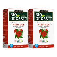 INDUS VALLEY Organic Hibiscus Powder | Hibiscus rosa-sinensis for Hair & Skin - (100g*2=200g)
