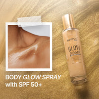 Sotrue Glow Digger Body Glow Spray | Pearlescent Gold Shimmer Mist for Radiant Skin | Lightweight, Waterproof & Non-Greasy Body Highlighter | Hydrating Body Makeup for Women
