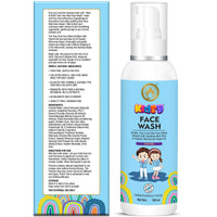 Mom & World Kidsy Face Wash Tear Free, 120ml (No SLS, Paraben) - With Argan OIl, Aloevera