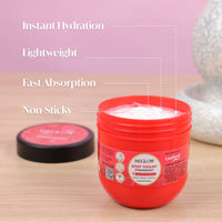 Meglow Strawberry Body Yogurt | Body Moisturizer for Dry Skin | Oil Free | Fragrant Body Yogurt for Skin Radiance | Yogurt for Long Lasting Skin Hydration 200ml