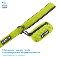 Voyager Step-in Air All Weather Mesh Harness and Reflective Dog 5 ft Leash Combo with Neoprene Handle, for Small, Medium and Large Breed Puppies by Best Pet Supplies - Lime Green (2-Tone), XS Harness Leash Bundle (Lime Green 2-Tone)