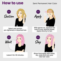 2.Oh! Italian- Pastel Pink Hair Color For Women & Men | Ammonia-Free DIY Semi Permanent Hair Color | Enriched with Argan Oil | Lasts upto 6-8 Washes | Pack of 2