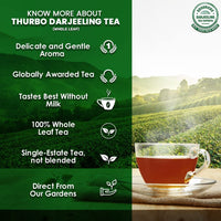 GOODRICKE Thurbo Darjeeling Tea - 250Gm(Pack Of 1)| 100% Pure & Original Single Estate Whole Leaf Tea | Premium Black Long Loose Tea Leaves With Rich Taste