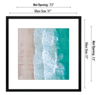 Americanflat 11x11 Picture Frame in Black - Use as 8x8 Picture Frame with Mat or 11x11 Frame Without Mat - Thin Border Photo Frame with Shatter-Resistant Glass - Square Picture Frame for Wall Display