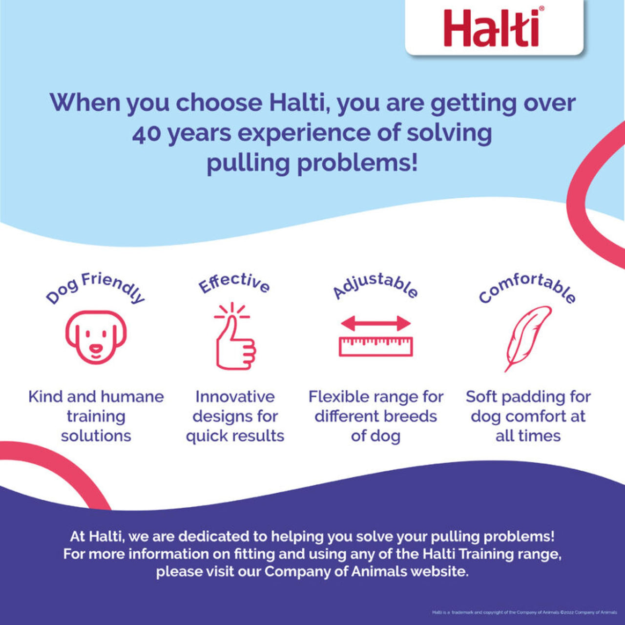 HALTI Training Leash - Multifunctional Double-Ended Dog Leash, Ideal for Anti-Pulling Dog Training. Lightweight & Durable. Suitable for Small to Medium Dogs & Puppies (Size Small, Deep Walnut, 2m)