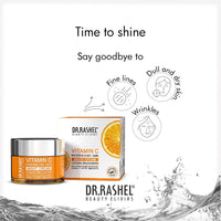 DR.RASHEL Vitamin C Night Cream Enriched with a Powerful Combination of Vitamin C & Collagen (50gm) | Fight Against Fine lines & Wrinkles | Helps Revitalizing & Nourishing the Skin | For Men & Women