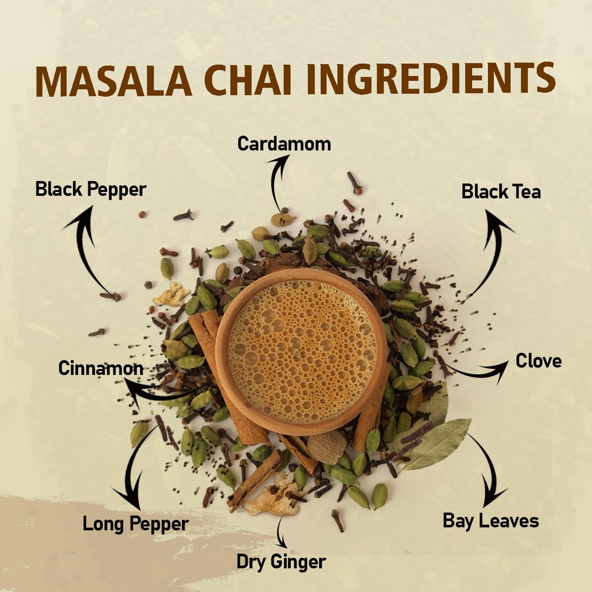 Golden Tips Masala Tea Bags (20 Cups) 100% Natural, 40 g