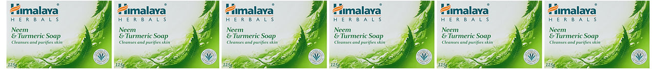 Himalaya Herbals Neem And Turmeric Soap, 125G (Pack Of 6) & Herbals Neem And Turmeric Soap, 125Gm (Pack Of 4) With Value Pack Combo