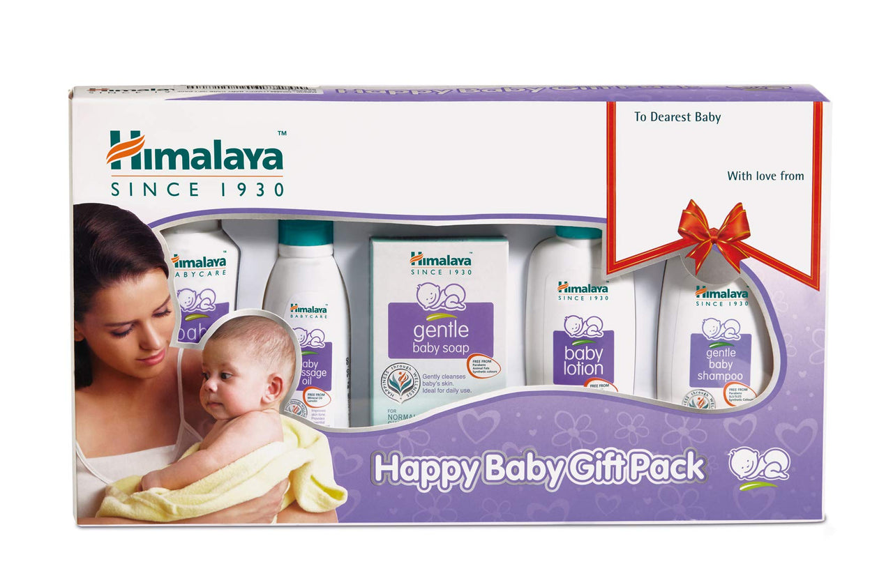Himalaya Baby Gift Pack Series,Pack of 1 Set,White & Himalaya Gentle Baby Shampoo (200ml)