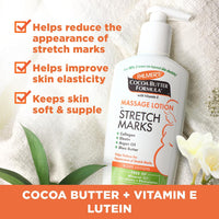 Palmer's Cocoa Butter Cream 125g & Massage Lotion 250ml for Stretch Marks Pack
