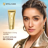 MyGlamm Super Serum BB Cream - 201 Pine - 30gm | BB Cream with SPF 50 & Hyaluronic Acid | 24 Hr Long Lasting & Hydrating