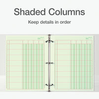 Adams Columnar Analysis Pad, 4 Column Ledger, 8.5