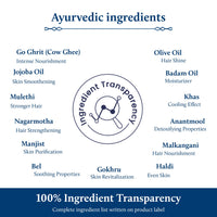 Blue Nectar Nabhi Oil with Ghee & Olive Oil | Ayurvedic Belly Button Oil for Glowing Skin & Strong Hair | Deep Hydration & Nourishment (22 Herbs, 10ml)
