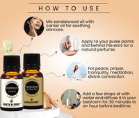 Earth N Pure Sandalwood Essential Oil and Jasmine Essential Oil Pack of 2-15 ml