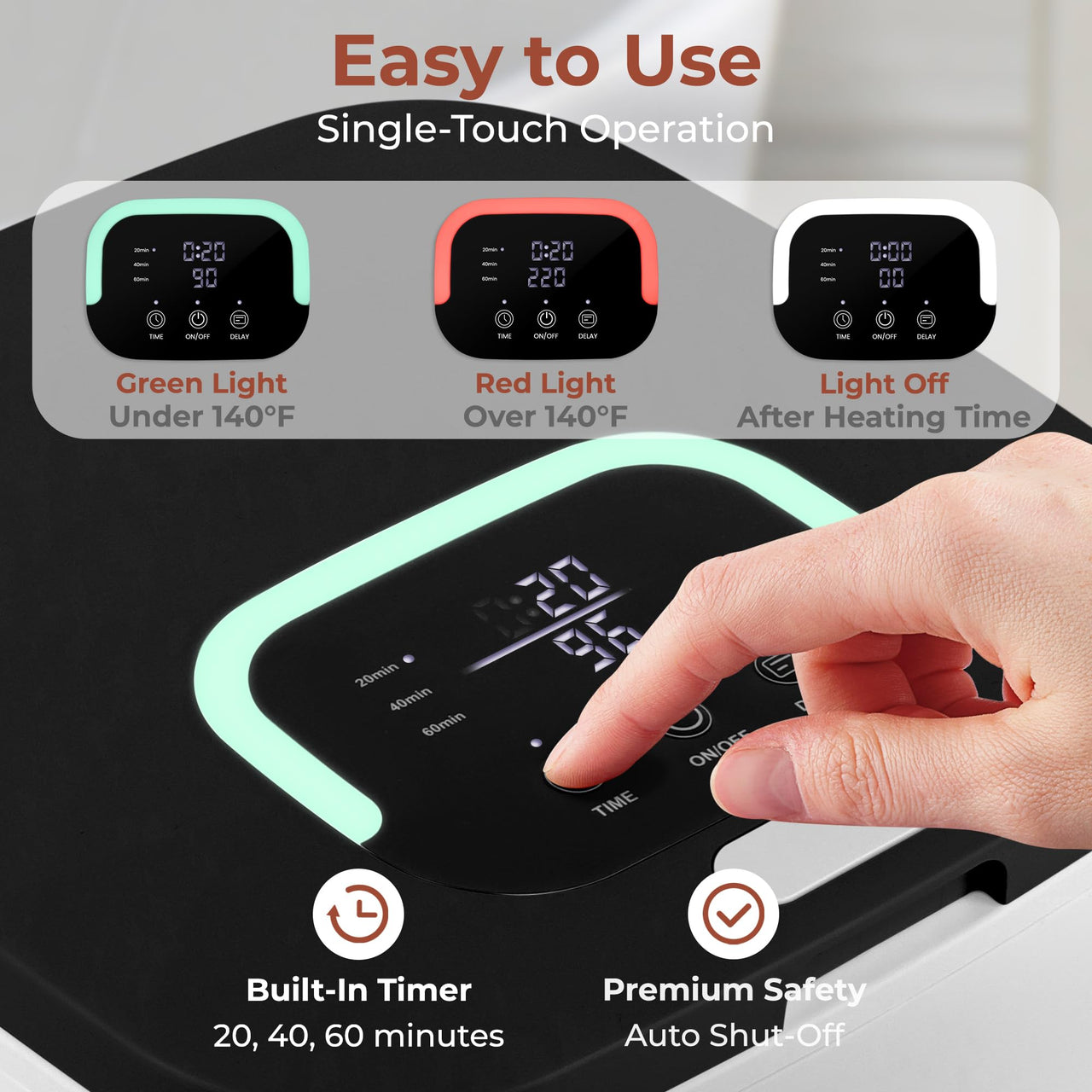 SereneLife Towel Warmers for Bathroom, 23L Luxury Heater, Blanket Warmer Bucket, LED Display, Up to 24 Hours Delay, 3 Heating Modes and Child Lock for Oversize Bathrobes PJ's  and More (Pink) Pink