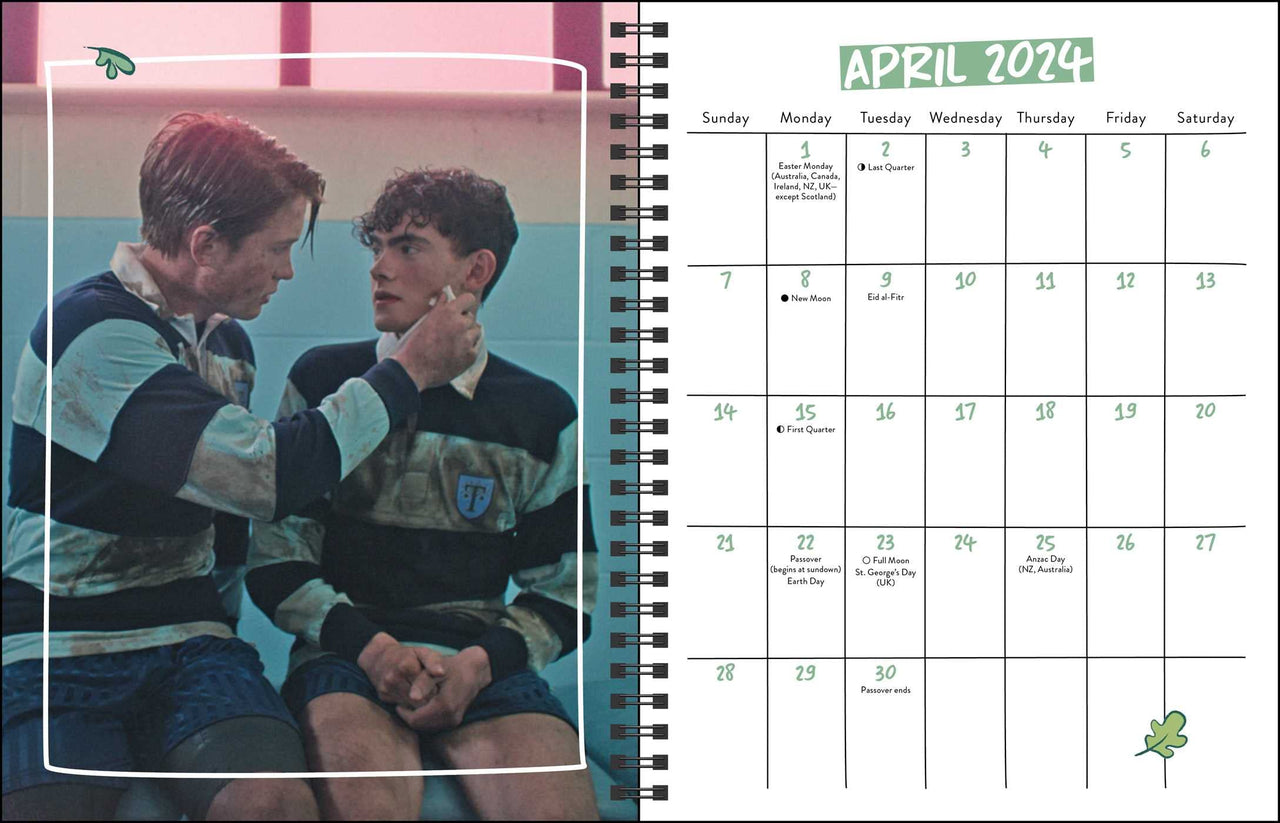 Heartstopper 16-Month 2023–2024 Weekly/Monthly Planner Calendar with Bonus Stickers