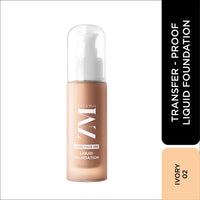 ZM Game Face on Liquid Foundation 12hour Long-lasting | Smudge-Proof | Transfer Proof | SPF 25 (Ivory)