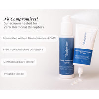 Be Bodywise Sunscreen Duo for Face & Body | For Complete Sun Protection | With Superior Suncare Tech Suncat DE & Sunone-J | Non-Comedogenic, Sweat & Water Resistant
