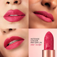 MyGlamm POUT by Karan Johar Intense Matte Plumping Lipstick - Dramatic Pout (Deep Pink Shade) | Highly Pigmented, Long Lasting, Lightweight, Creamy Matte Lipstick For Lip Makeup (4g)