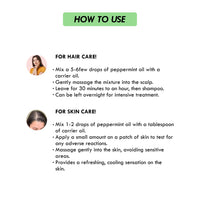 Aromatique Peppermint Essential Oil for Hair,Skin. 100% Pure and Natural Therapeutic Grade (15ml)