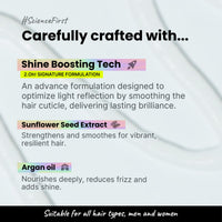 2.Oh! Italian- Hair Gloss | High Shine Hair Gloss Treatment | Semi Permanent Clear Gloss | Salon- Like Glossy Hair| Shiny and Smooth Hair | Enriched with Argan Oil | Lasts up to 2-3 Washes