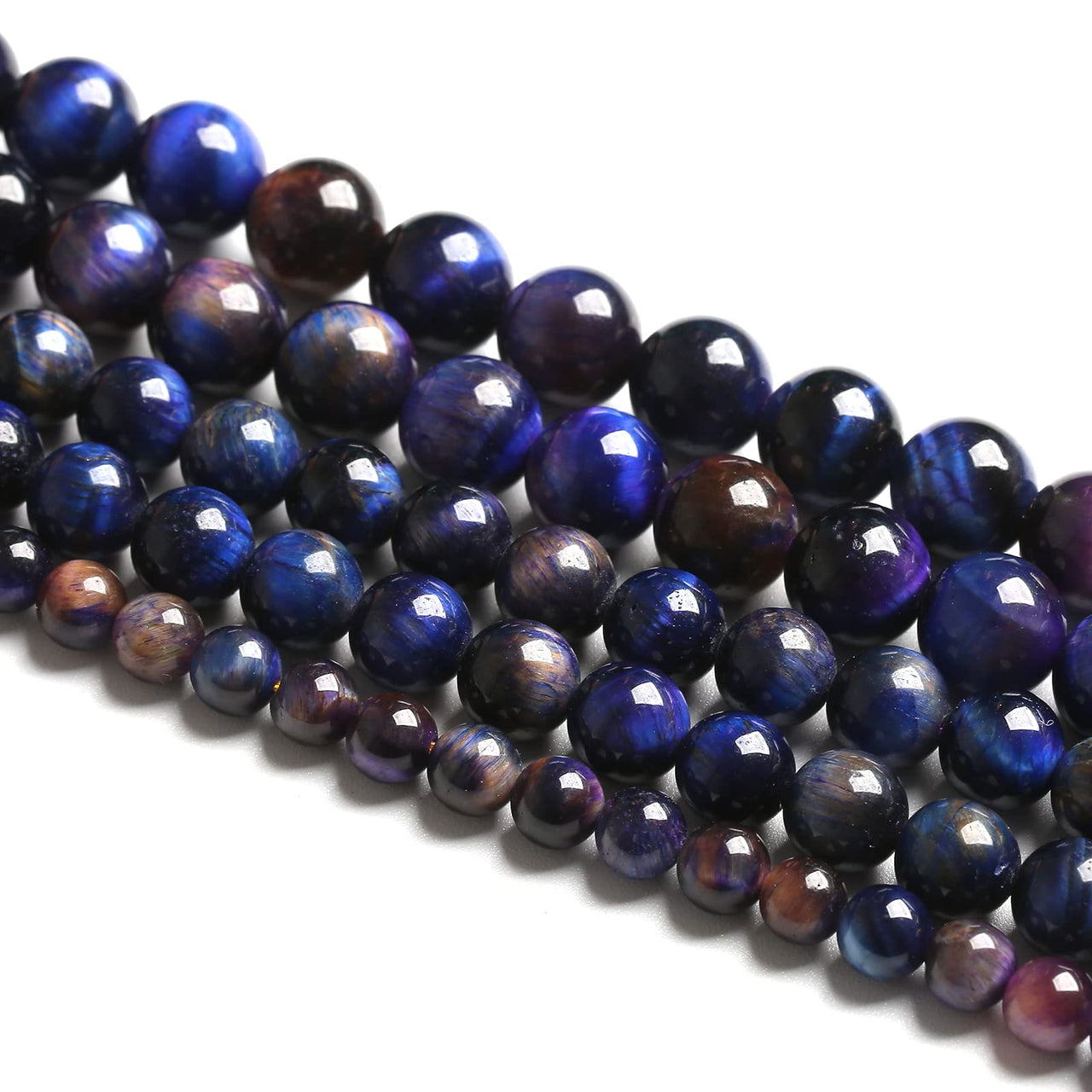 6mm 60PCS Purple Tiger Eye Galaxy Stone Beads Spacer Loose Beads for Jewelry Making DIY Bracelet 1 Strand 15 inches Energy Crystal Healing Power Purple Galaxy Tiger Eye Stone 6mm