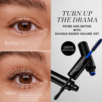 RevitaLash Cosmetics Double-Ended Volume Set: 2-in-1 Lash Primer & Mascara Duo for Voluminous, Longer, and Thicker Lashes, 11ml /0.36 Fl Oz and 5.5ml/ 0.18 Fl Oz each