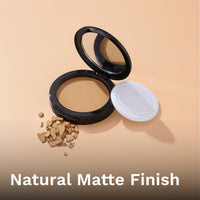Pilgrim Almond-20 Matte Finish Compact Powder SPF 25 Absorbs Oil, Conceals & Gives Radiant Skin
