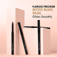 OG BEAUTY Mystic Black Kajal | Waterproof & Smudge-Proof | Intense Long-Lasting Eye Liner | Enriched with Vitamin E & Castor Oil