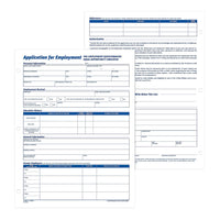 Adams Applications for Employment, 8.5 x 11 Inch, 3-Hole Punched, 50-Sheets/Pack, 2-Pack, White (9661)