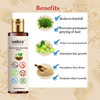VebixProfessional Customised Regimen -4 Ayurvedic Product Kit - HairFallControl- AntiHairFall Neem Oil +Lotus AntiHairfall Shampoo + Hair ShinningSerum & Hair Mask -10.14 Fl.oz (Normal Hair)