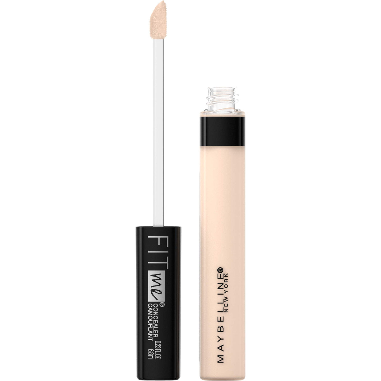 Maybelline New York Fit Me Concealer,15 Fair, 6.8Ml And New York Fit Me Matte+Poreless Liquid Foundation Medium Coverage For Oily Skin Tube, 115 Ivory, 18Ml, Pack Of 1