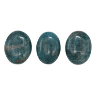 Green Apatite Palm Stone - Pocket Massage Worry Stone for Natural Body Chakra Balancing, Reiki Healing and Crystal Grid Green Apatite
