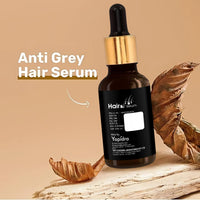 Yapidra Anti-Gray Hair & Beard Serum | Helps Reduce Graying | With Arcolys, Biotin | Lightweight, Non-Sticky & Fragrance-Free | Suitable for Men & Women | 30 ML