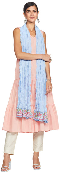 BIBA Women's  Floral Print Cotton Dupatta