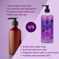 Bella Vita Luxury Date Woman Body Wash Refreshing Shower Gel for Deep Cleansing, Hydrating, Moisturising, Softer & Smoother Skin with Aloe Vera 500 Ml