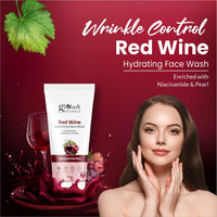 Globus Naturals Red Wine Face Wash & Facial Kit Combo, Anti Ageing Formula, For All Skin Types