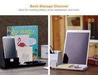 Bostitch Office Konnect Charging Station Desk Organizer Base, USB Phone Stand Compatible with Cell Phones & Tablets, Black