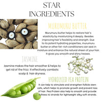 EcoBerry Murumuru Butter Shampoo Bar Enriched with Jasmine For Frizzy Hair, Dry Scalp, Conditions & Strengthens Hair Root, Frizz-free, Organic Ingredients, Sulfate & Paraben free, Vegan 70g