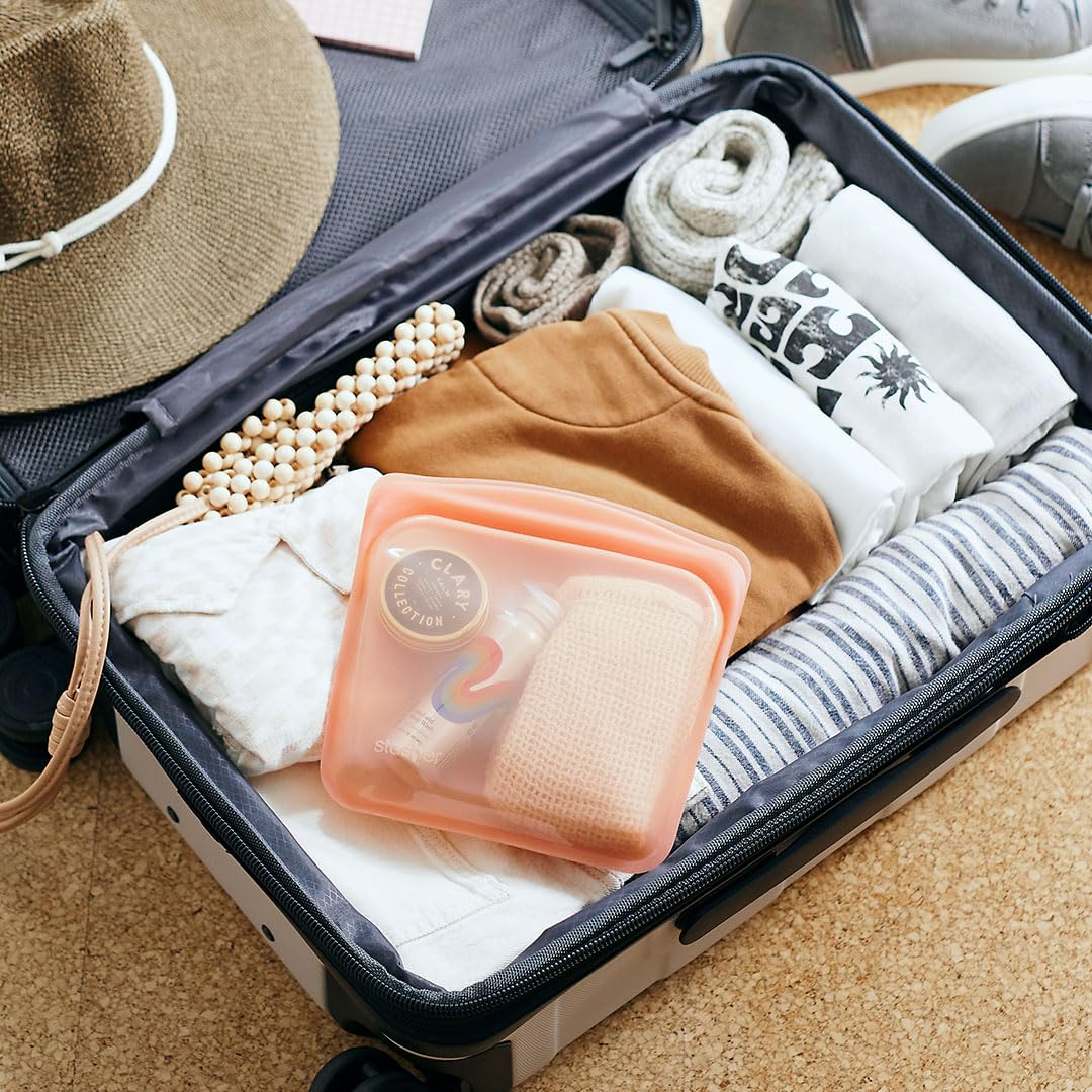 Stasher Platinum Silicone Food Grade Reusable Storage Bag, Purple (Sandwich) | Reduce Single-Use Plastic | Cook, Store, Sous Vide, or Freeze | Leakproof, Dishwasher-Safe, Eco-friendly | 28 Oz