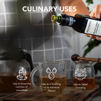 HESTHETIC Premium Edible Cold Pressed Black Seed Oil, 250ml – 100% Pure and Natural Food Grade Virgin Kalonji Oil for Salad and Cooking, High Thymoquinone, Glass Bottle