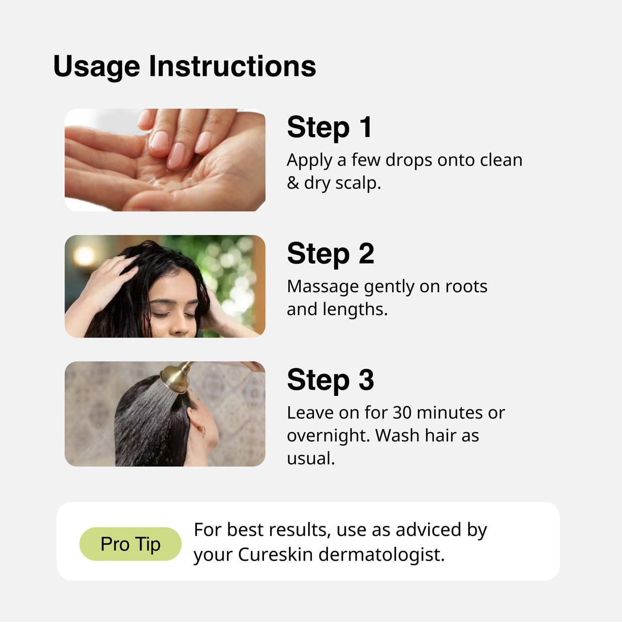 Cureskin Follicular Hair Oil | Nourishes & Strengthens with Biotin, Bhringraj and Coconut Hair Oil (100 ml)