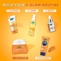 Joy Vitamin C Skin Brightening Face Cream with Kakadu Plum for Brighter Skin in 4 Days | Boosts Glow, Fades Dark Spots, Fights Ageing & Protects from Sun Damage | Oil Free Face Moisturizer - 50ml