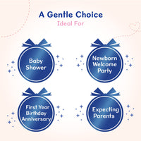 Chicco Baby Moments Caring Set Blue, Gift Set for Babies, 0m+