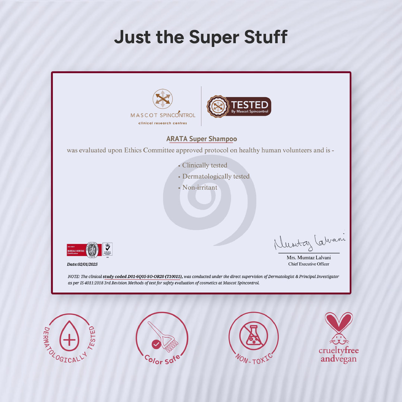 Arata Grow Strong Combo | Intensive Hair Growth Serum & Super Shampoo | Boost Hair Growth | Reduce Hair Loss | Smooth & Shiny Hair | 3% Redensyl, Biotin, Protein, Vitamins | 150ml + 30ml