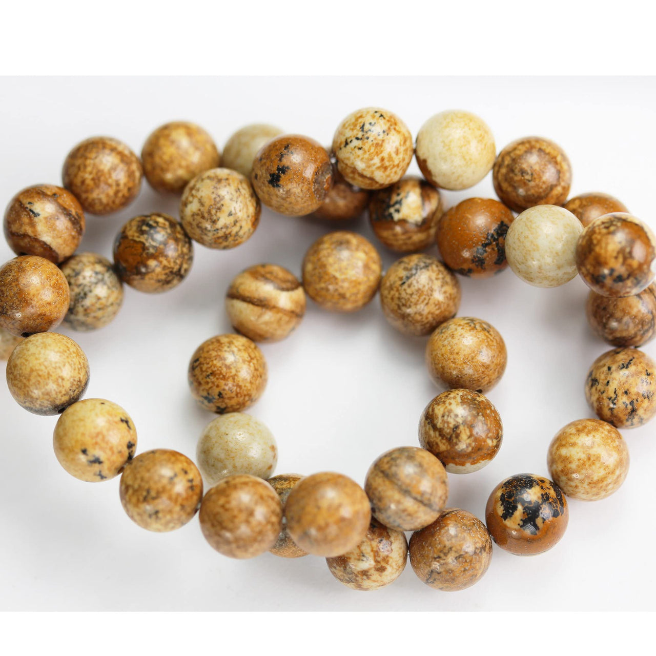 8mm Jasper Beads Natural Gemstone Beads for Jewelry Making Energy Healing Crystals Jewelry Chakra Crystal Jewerly Beading Supplies 15.5inch About 46-48 Beads Picture Jasper 8MM